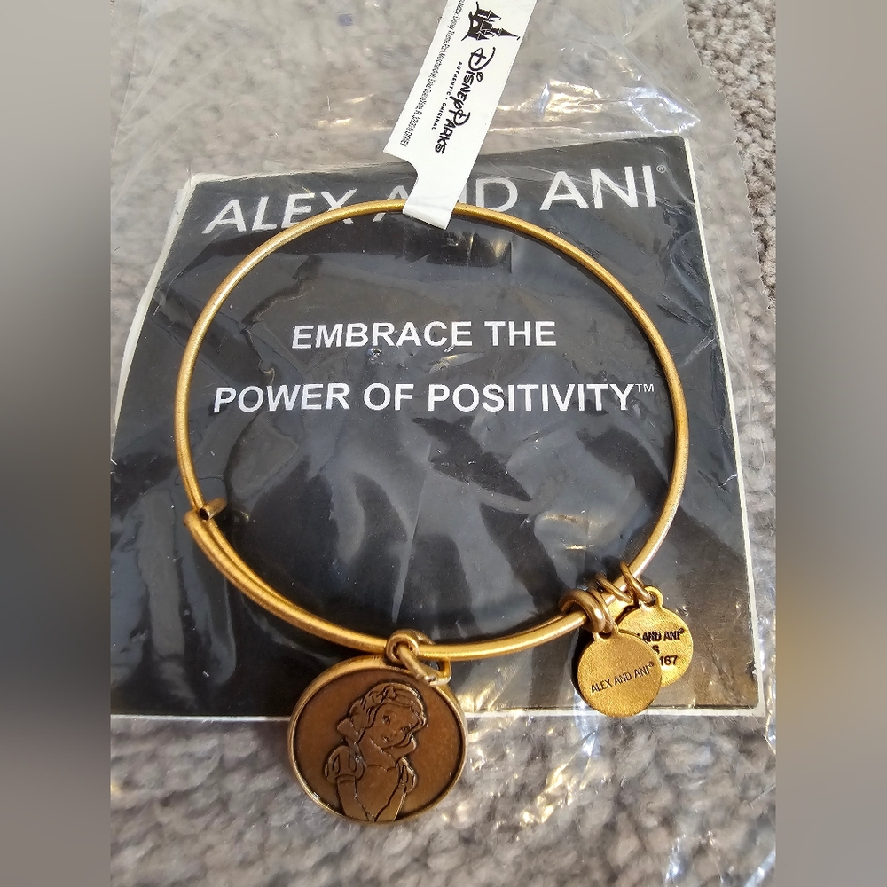 Alex and Ani Snow White Rafaelian Gold One Size